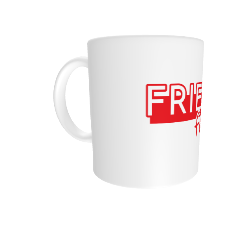 White glossy mug "Friends forever"