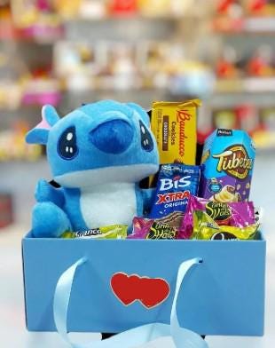 Stitch chocolate and plush gift box kit