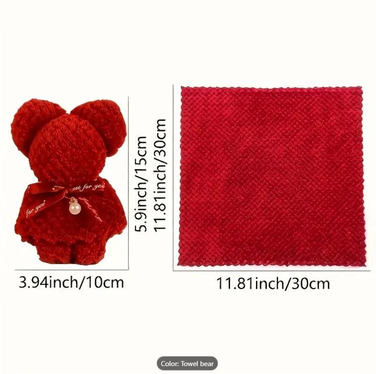 20pcs Adorable Bear Towel Gift Set - Cute Clear Bag Included - Perfect for Weddings, Birthdays, Mother's Day & baby shower Party Favors