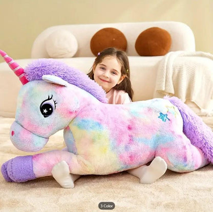 Giant Unicorn Stuffed Animal Plush Toy, Huge Big Size Plushy Fluffy Fat Oversized Plushie, Large Cute Jumbo Soft Toys, Gifts