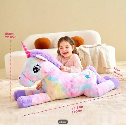 Giant Unicorn Stuffed Animal Plush Toy, Huge Big Size Plushy Fluffy Fat Oversized Plushie, Large Cute Jumbo Soft Toys, Gifts